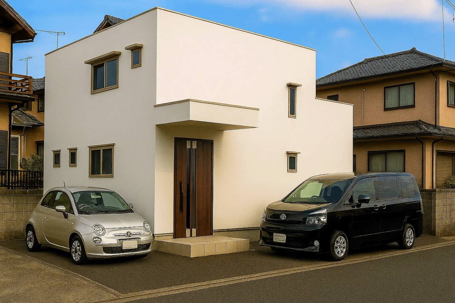 シンプルなかつ機能性の高い2階建て